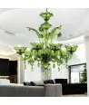 SAN GIORGIO | Lustre vert de style ancien | Murano-Store