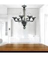 JOSE' | Candelabro moderno | Cinzento fumado | Murano-Store