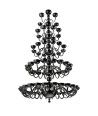 MARBELLA | Lampadario Nero di design a 5 Piani | Murano-Store