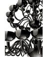 MARBELLA | Lampadario Nero di design a 5 Piani | Murano-Store