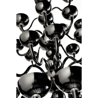 MARBELLA | Lampadario Nero di design a 5 Piani | Murano-Store