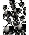 MARBELLA | Lampadario Nero di design a 5 Piani | Murano-Store