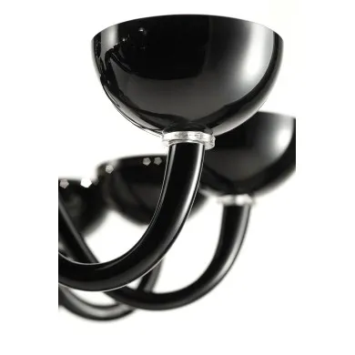 MARBELLA | Schwarzer 5-stufiger Designer-Kronleuchter | Murano-Store