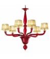 MODESTO | Lustre com abat-jour de seda | Murano-Store
