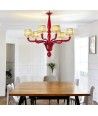 MODESTO | Lustre com abat-jour de seda | Murano-Store