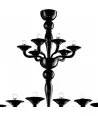 PETALUMA | Lampadario di Design Nero a Due Piani | Murano-Store
