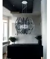 TAURUS | Smoke Gray Glass Design Chandelier | Murano-Store