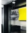 TAURUS | Smoke Gray Glass Design Chandelier | Murano-Store