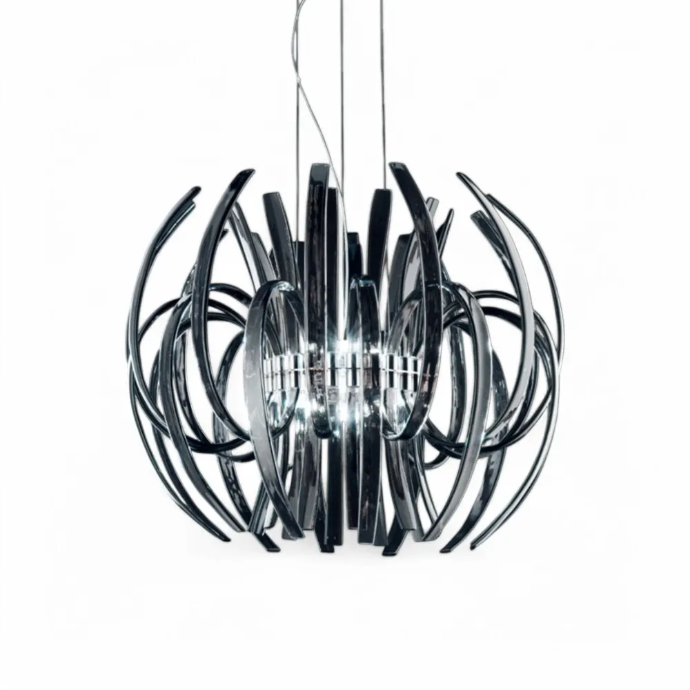 TAURUS | Smoke Gray Glass Design Chandelier | Murano-Store TAURUS | Smoke Gray Glass Design Chandelier | Murano-Store