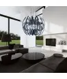 TAURUS | Smoke Gray Glass Design Chandelier | Murano-Store