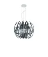 TAURUS | Smoke Gray Glass Design Chandelier | Murano-Store