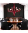 MADEIRA | Lampadario Moderno in vetro Rosso | Murano-Store