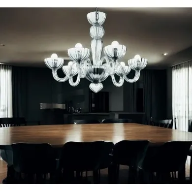 MIMO | Lustre Contemporâneo de Cristal | Murano-Store