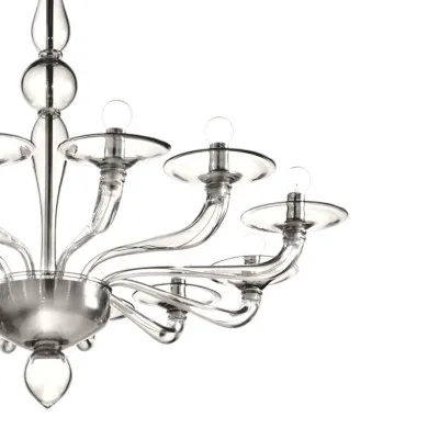 PETALUMA | Lustre moderno em vidro cristal | Murano-Store