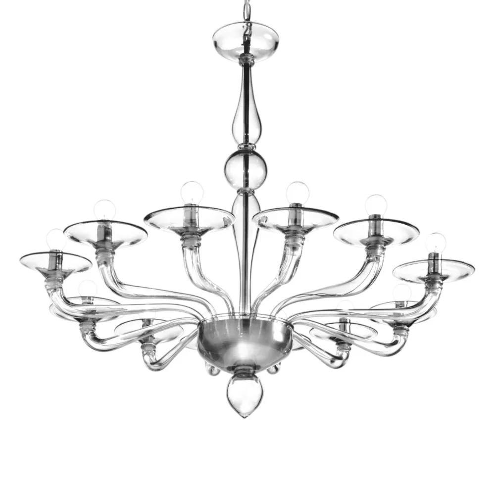 PETALUMA | Lustre moderno em vidro cristal | Murano-Store