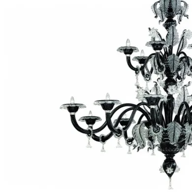 SAN STAE | Lustre veneziano de dois andares | Murano-Store