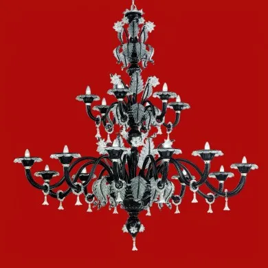 SAN STAE | Lustre veneziano de dois andares | Murano-Store