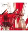 SAN MARCO | Red Chandelier with Gold Decoration | Murano-Store