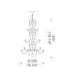 MAJESTIC | De Majo three-story chandelier | Murano-Store