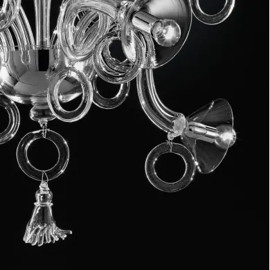 LAGUNA | Designer-Kronleuchter mit Ringen | De Majo | Murano-Store