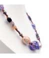 RIVERA | Lila und Aventurin Perlenkette | Murano-Store