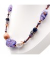 RIVERA | Purple and aventurine pearl necklace | Murano-Store