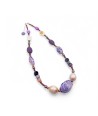 RIVERA | Lila und Aventurin Perlenkette | Murano-Store