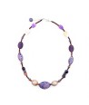 RIVERA | Purple and aventurine pearl necklace | Murano-Store