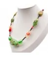 RIVERA | Green pearl and aventurine necklace | Murano-Store