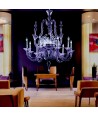 VIVALDI | Lampadario Rezzonico viola | De Majo | Murano-Store