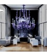 VIVALDI | Lampadario Rezzonico viola | De Majo | Murano-Store