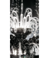VIVALDI | Lustre Rezzonico Preto | De Majo | Murano-Store