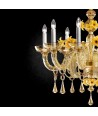 CHAMPAGNE | Ambra luxury chandelier | De Majo | Murano-Store