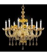CHAMPAGNE | Ambra luxury chandelier | De Majo | Murano-Store