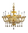 CHAMPAGNE | Ambra luxury chandelier | De Majo | Murano-Store