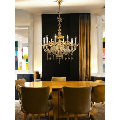 CHAMPAGNE | Ambra Luxus-Kronleuchter | De Majo | Murano-Store