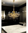 CHAMPAGNE | Ambra luxury chandelier | De Majo | Murano-Store