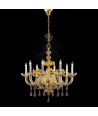 CHAMPAGNE | Ambra luxury chandelier | De Majo | Murano-Store