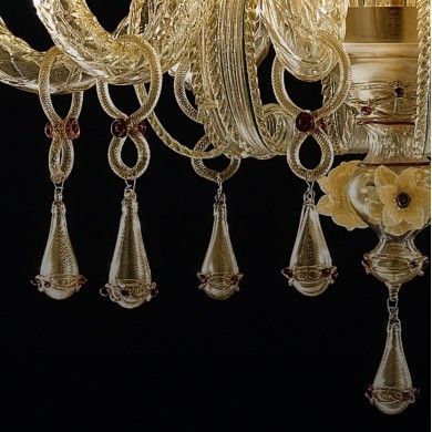 CHAMPAGNE | Ambra Luxus-Kronleuchter | De Majo | Murano-Store