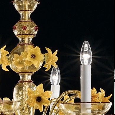 CHAMPAGNE | Ambra Luxus-Kronleuchter | De Majo | Murano-Store