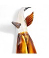 LORE | Colibri em vidro de Murano âmbar e dourado | Murano-Store