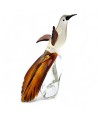 LORE | Colibri em vidro de Murano âmbar e dourado | Murano-Store