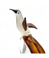 LORE | Colibri em vidro de Murano âmbar e dourado | Murano-Store