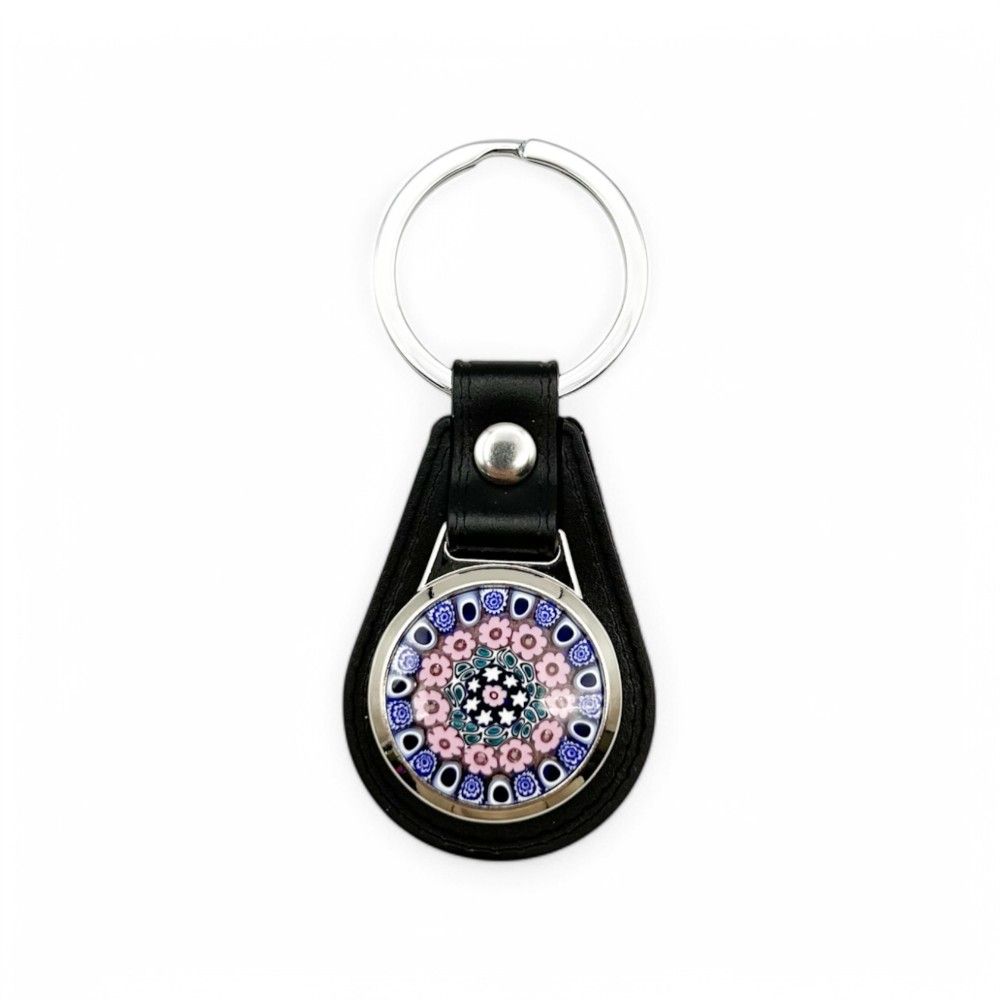 CRIS | Porta-chaves Millefiori Rosa e Azzurro | Murano-Store