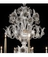LEVANTE | Lustre de luxe en cristal avec fleurs fumées | Murano-Store