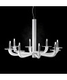 NATURAL | Minimal Milk White Chandelier | De Majo | Murano-Store