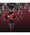 ROSETO | Lustre floral de luxe avec roses rouges | Murano-Store