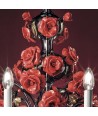 ROSETO | Lustre floral de luxe avec roses rouges | Murano-Store