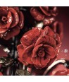 ROSETO | Lustre floral de luxe avec roses rouges | Murano-Store