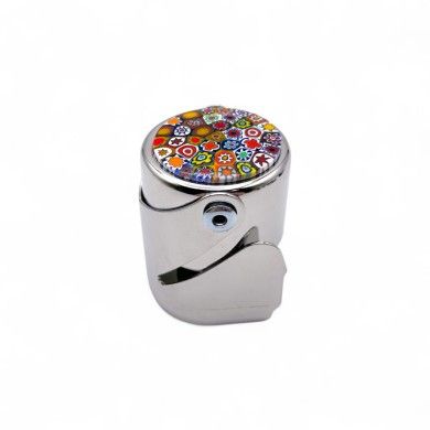 BURANO | Metal bottle stopper with Murrina| Murano-Store